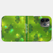 Coques Case-Mate iPhone Collection verdoyante St Patrick's Day Clover (Dos (Horizontal))