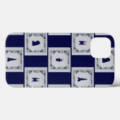 Coques Case-Mate iPhone Coller les tuiles bleues Delft (Verso (horizontal))