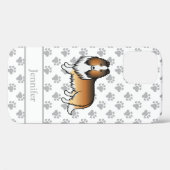 Coques Case-Mate iPhone Colley Rough Sable Chien de Dessin Animé Mignon & (Verso (horizontal))