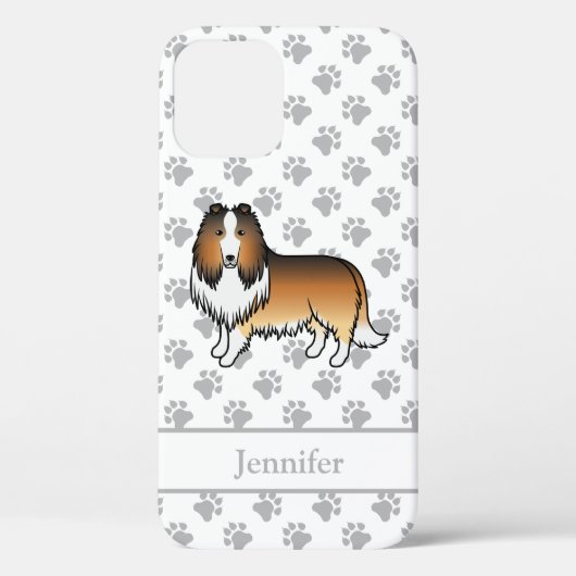 Coques Case-Mate iPhone Colley Rough Sable Chien de Dessin Animé Mignon & (Verso)