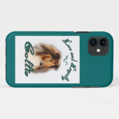 Coques Case-Mate iPhone Collie Amour et fidélité (Dos (Horizontal))