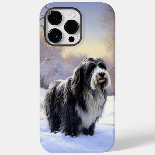 Coques Case-Mate iPhone Collie Laisser Il Neige Noël (Verso)