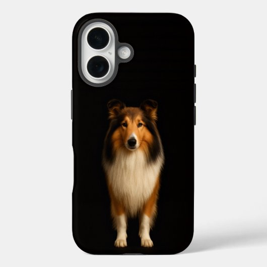 Coques Case-Mate iPhone Collie loyal iPhone 16 Mate noir 4 Luxe (Verso)