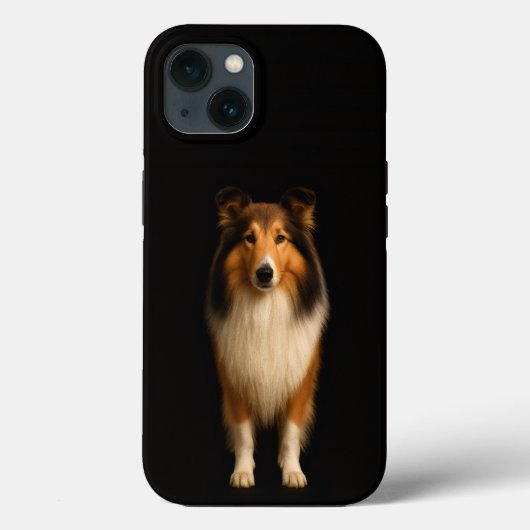 Coques Case-Mate iPhone Collie loyal Noir 4 Luxe iPhone 13 (Verso)