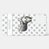 Coques Case-Mate iPhone Collie Rough Blue Merle Chien de Dessin Animé Mign (Verso (horizontal))