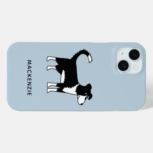 Coques Case-Mate iPhone Collie Sheepdog Nom (Verso (horizontal))