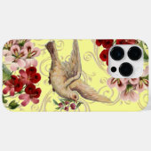 Coques Case-Mate iPhone Colombe Florale Vintage (Verso (horizontal))
