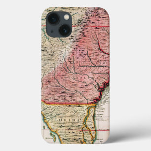 iPhone 13 CASE COLONIAL AMERICA MAP, 1733
