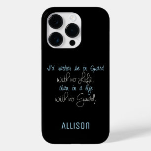 Coque Pour iPhone 14 Pro Color Guard Je préfère être en garde avec le nom