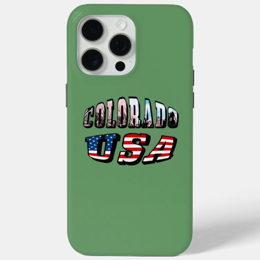 Coques Case-Mate iPhone Colorado Picture et USA Text (Verso)