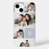 Coques Case-Mate iPhone Colorblock Photo Collage & Monogramme (Verso)