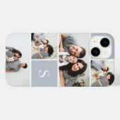 Coques Case-Mate iPhone Colorblock Photo Collage & Monogramme (Verso (horizontal))
