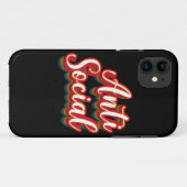 Coques Case-Mate iPhone Coloré Anti Social Anti Social (Dos (Horizontal))