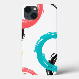 Case-Mate iPhone Case Coloré, cool, moderne, tendance cercles de brosse
