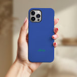 Case-Mate iPhone Case Coloré et gras | Bleu et vert<br><div class="desc">Ce coque branché avec votre nom a un arrière - plan bleu foncé et coloré,  avec un texte vert moderne pour vraiment faire une déclaration.</div>