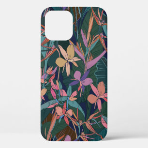 Case-Mate iPhone Case Coloré jungle tropicale feuilles et fleurs main d