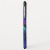 Coques Case-Mate iPhone Coloré Lumineux Abstrait Bleu rose Vert Fractal (Dos/Gauche)