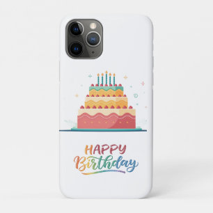 Case-Mate iPhone Case Colorée Bonne Lettres d'anniversaire pour les célé