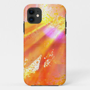 Coques Pour iPhone colorez le jaune sans couture d'arrière - plan