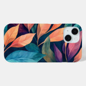 Coques Case-Mate iPhone Colorful Abstract Leaves (Verso (horizontal))