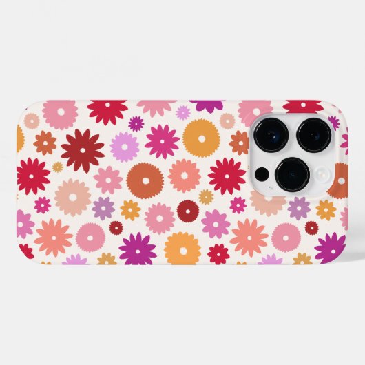 Coques Case-Mate iPhone Colorful Blooms Pattern (Verso (horizontal))