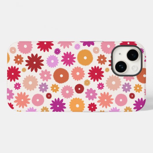Coques Case-Mate iPhone Colorful Blooms Pattern (Verso (horizontal))