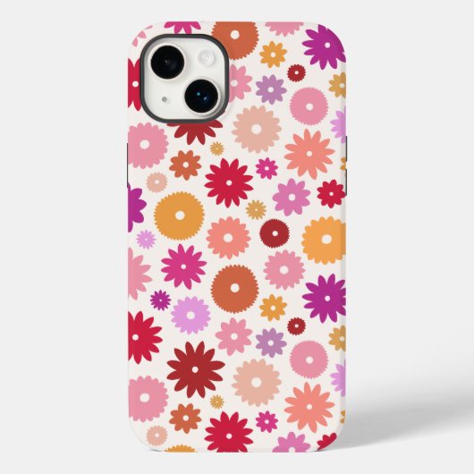 Coques Case-Mate iPhone Colorful Blooms Pattern (Verso)