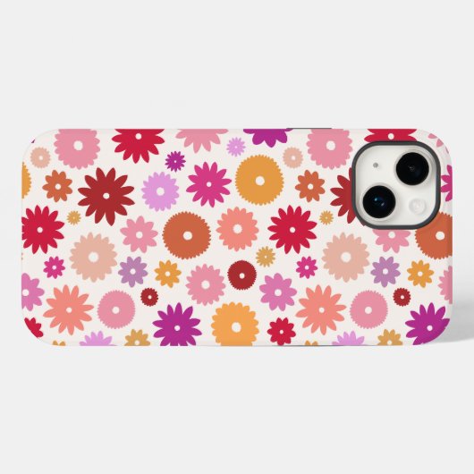 Coques Case-Mate iPhone Colorful Blooms Pattern (Verso (horizontal))