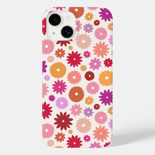 Coques Case-Mate iPhone Colorful Blooms Pattern (Verso)
