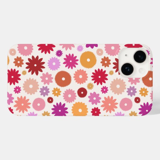 Coques Case-Mate iPhone Colorful Blooms Pattern (Verso (horizontal))