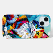 Coques Case-Mate iPhone Colorful Cat and Butterfly (Verso (horizontal))