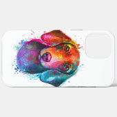 Coques Case-Mate iPhone Colorful Dachshund Dog Art Illustration (Verso (horizontal))