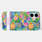 Coques Case-Mate iPhone Colorful Fish Monogrammed (Verso (horizontal))