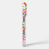 Coques Case-Mate iPhone Colorful Flower Garden Monogrammed (Verso / Droite)