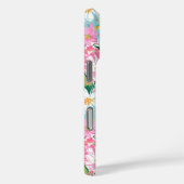 Coques Case-Mate iPhone Colorful Garden Monogrammed (Verso / Droite)