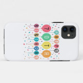 Coques Case-Mate iPhone Colorful Happy 70e anniversaire (Dos (Horizontal))