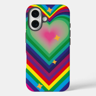 Coques iPhone 16 Colorful Love Phone Case