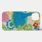 Coques Case-Mate iPhone Colorful Peacock et Fleurs (Verso (horizontal))
