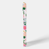 Coques Case-Mate iPhone Colorful Pink Flower Garden Monogrammed (Verso / Gauche)