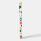 Coques Case-Mate iPhone Colorful Pink Flower Garden Monogrammed (Verso / Gauche)