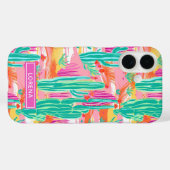 Coques Case-Mate iPhone Colorful Saguaro Cacti Personalized (Verso (horizontal))