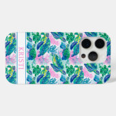 Coques Case-Mate iPhone Colorful Sea Turtles Monogrammed (Verso (horizontal))