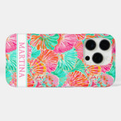 Coques Case-Mate iPhone Colorful Shells Monogrammed (Verso (horizontal))