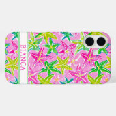 Coques Case-Mate iPhone Colorful Starfish Monogrammed (Verso (horizontal))