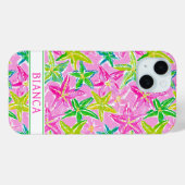 Coques Case-Mate iPhone Colorful Starfish Monogrammed (Verso (horizontal))