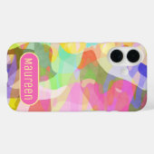 Coques Case-Mate iPhone Coloris Pastel Pièces Art Abstrait (Verso (horizontal))