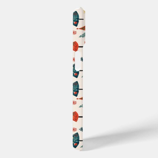 Coques Case-Mate iPhone Colourful Christmas Pine Trees Seamless Pattern (Verso / Droite)