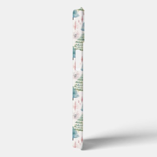 Coques Case-Mate iPhone Colourful Pastel Christmas Pine Trees Pattern (Verso / Droite)