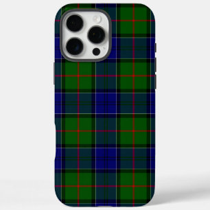 Coques iPhone 16 Pro Max Colquhoun tartan bleu vert plaid