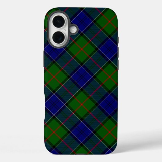 Coques Case-Mate iPhone Colquhoun tartan bleu vert plaid (Verso)